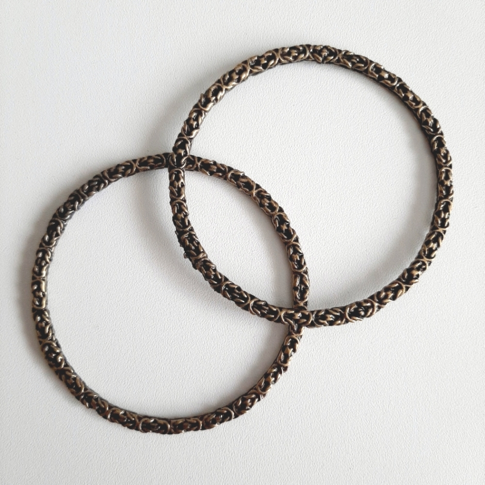 🎁**Free Gift w Purchase**Antique Gold Bangle Bracelets
